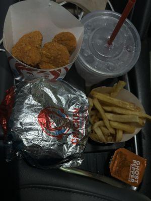 Spicy Chicken Sandwich Combo and 6 PC. Spicy Chicken Nuggets