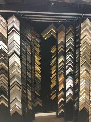 over a thousand frame samples in our custom framing dept.