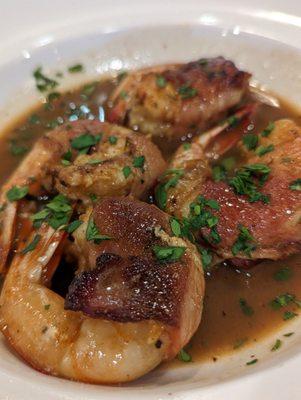 Bacon wrapped shrimp