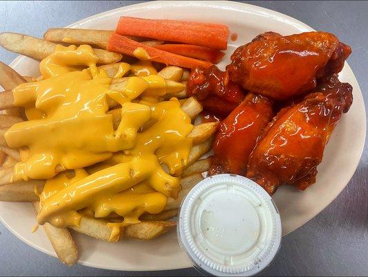 6 Wings & Fries Combo