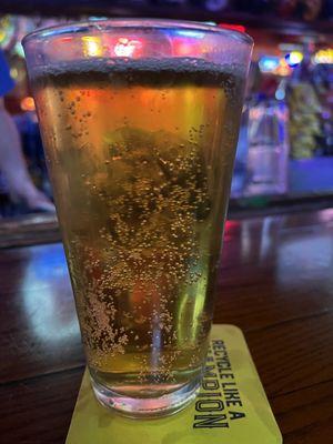 A very cold Miller Lite draft after 4 days away.