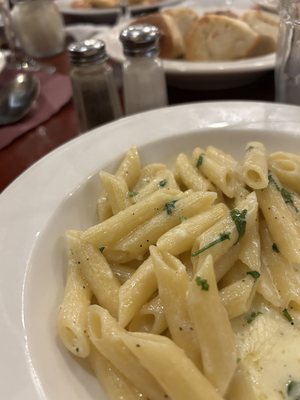 Penne with Alfredo sauce