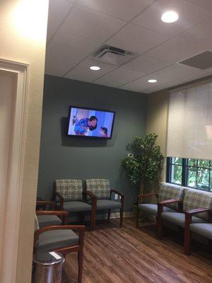 Comfortable waiting rooms