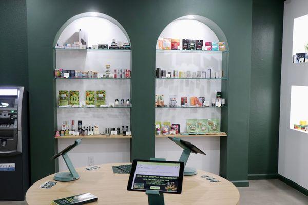 Interior of Rebud Sylmar Cannabis Weed Dispensary Open Late