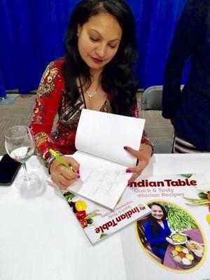 My Book Release and Signing April 2019
 My Indian Table: Quick & Tasty Vegetarian Recipes