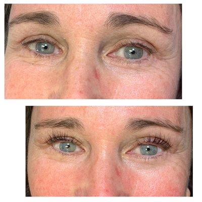 Lash lift with Natural Black tint