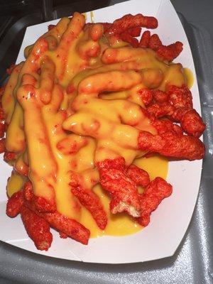 Flamin' hot cheetos and Cheese