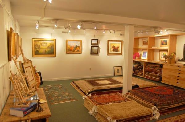 Local & International Art & Oriental Rug Gallery on lower level @ R.H. Ballard.