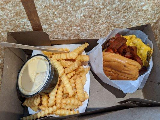 SmokeShack Burger and Cheese Fries