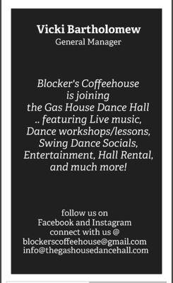 that's right - a Coffeehouse AND a Dance Hall, all in one awesome location!