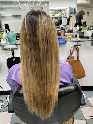 Layered haircut