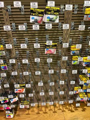 Cabelas twitching jig section. This must be some kind of joke!!