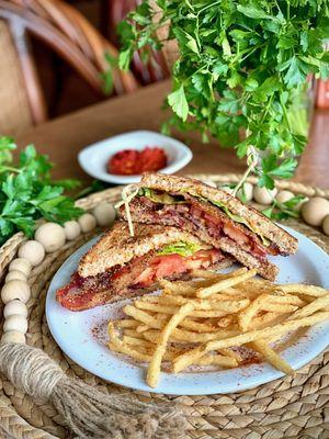 Candied BLT with Skinny Fries