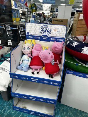 A display at the front of the store near the cash register