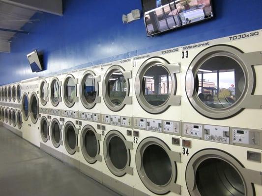 We have 36 dryers, including two large 50-pound dryers.  Which one has your name on it?