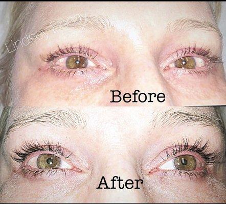 Eye lash tinting