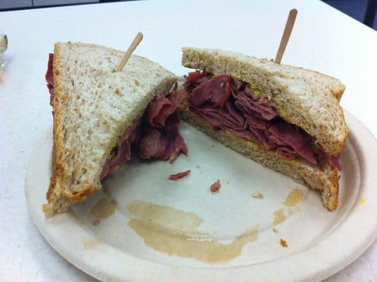 Warm Corned Beef: $7.00