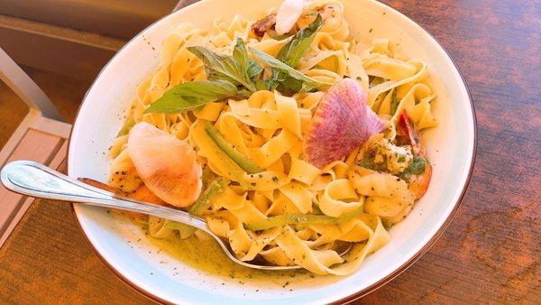 Fettuccine with Shrimp