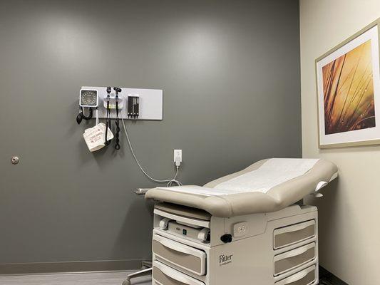 The new exam rooms