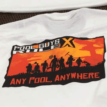 The 10th edition of the"POOL GUYS RULE" Tee!