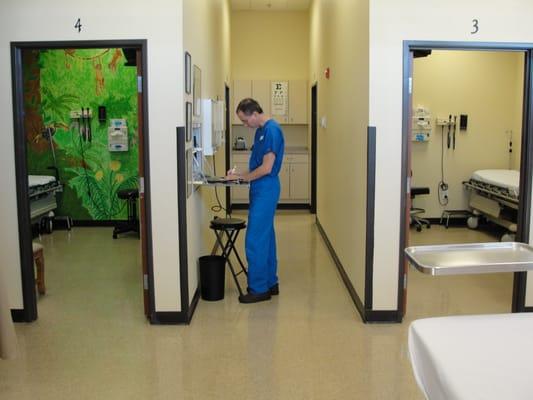 View of Pediatric Room and Orthopedic Room