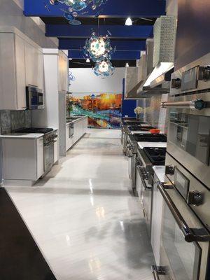 Thermador kitchen appliances showcased in the brand new display kitchen.