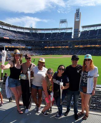 Our team at the Padres Game!