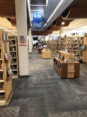 Two stories of books, this is main floor