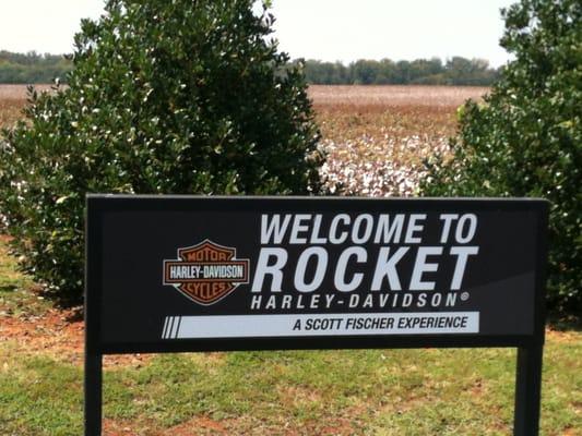 Rocket Harley-Davidson, Madison, Alabama. Harley's and cotton!