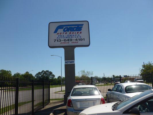 Ford's Auto Sales