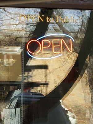 Open! And to the public!