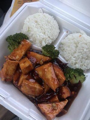 General Tso's tofu