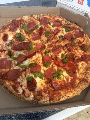 Pepperoni and Green Chile