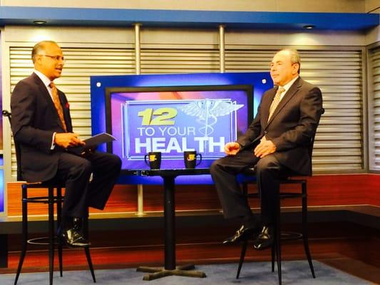 Dr. G interviewed several times on Channel 12 News on various holistic dental topics.