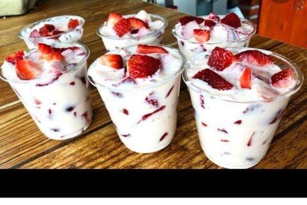 Fresas con crema