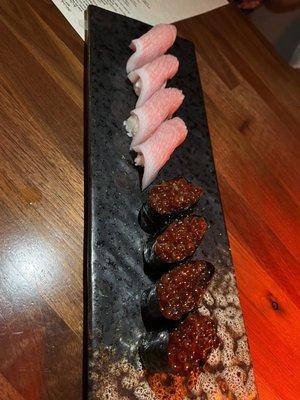 Otoro / Blue Fin Tuna Belly and Ikura / Salmon Roe