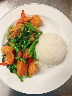 Chinese broccoli salmon