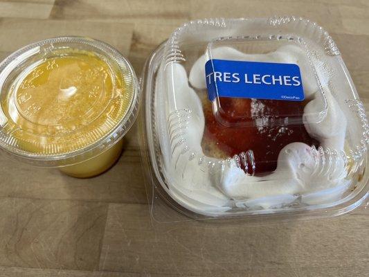 Flan and tres leches