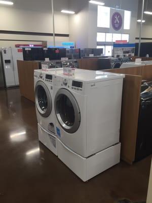 Washer and dryer section