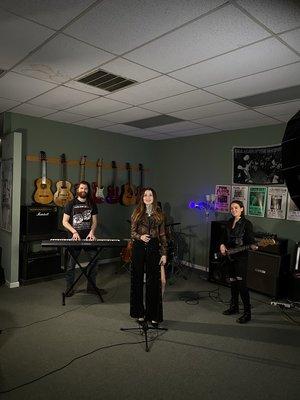 Behind the scenes of a recent live shoot!