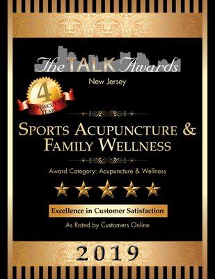 4th Year in a row!  Thank you to our clients!  Our clients deserve credit as well b/c it takes time and commitment to live pain free!