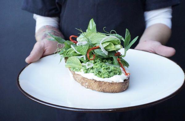 English Pea Toast