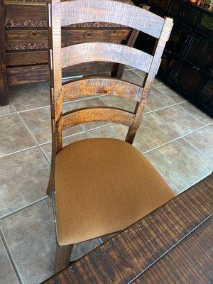 Recently re-upholstered chairs!