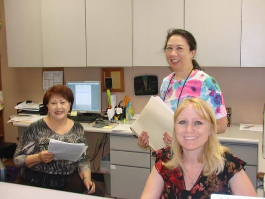 Our Front office staff working hard  :)