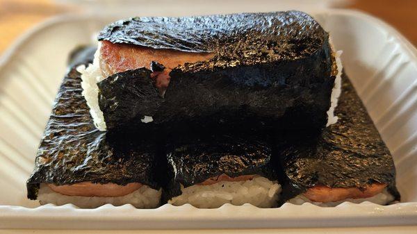 2 orders of Spam Musubi at $5.99 each