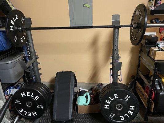 Black bumper weight set