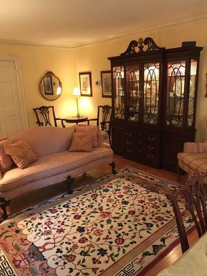 Downstairs sitting area.