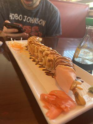 Pink lady sushi roll