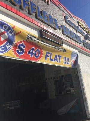 advertised price, I guess "flat" means they'll add another $25