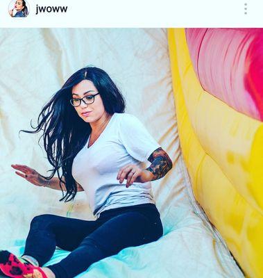 Jenni Farley aka Jwoww Loves our Obstacle Course.